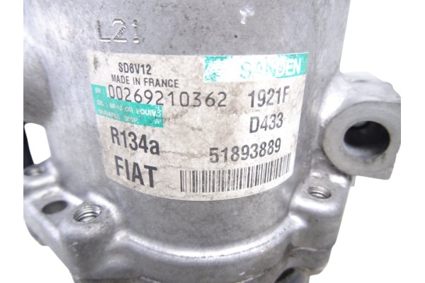 Compresor aire acondicionado, Citroen Nemo Furgón 2013, 51893889 usado 4