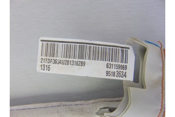 Airbag cortina delantero izquierdo, Chevrolet Aveo Hatchback Lt 2012, 95183634