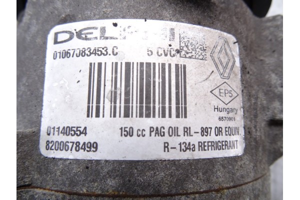 Compresor aire acondicionado, Renault Megane Ii Berlina 5P Business 2007, 8200678499