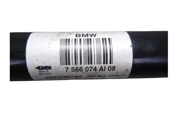 Transmision trasera derecha, BMW Serie 7 (F01/F02) 740d xDrive 2011, 7566074 usado 4