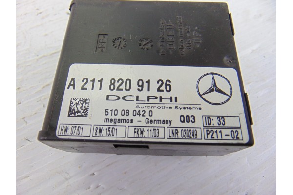 Módulo electrónico, Mercedes-benz Sl (Bm 230) Roadster 500 (230.475) 2003, A2118209126 usado 4