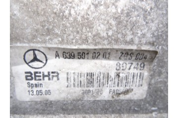 Intercooler, Mercedes-benz Vito Furgón (639) 109 CDI Compacto (639.601) 2005, A6395010201