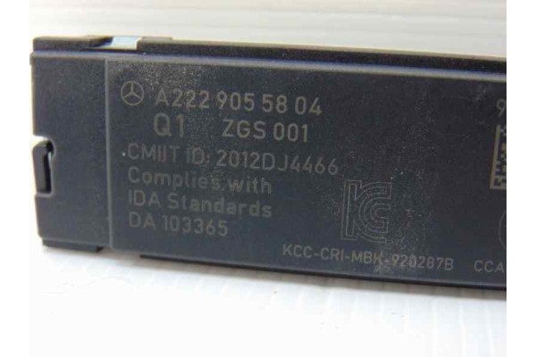 Antena, Mercedes-benz Clase C (Bm 205) Berlina C 300 CDI BlueTEC Hybrid (205.012) 2014, A2229055804