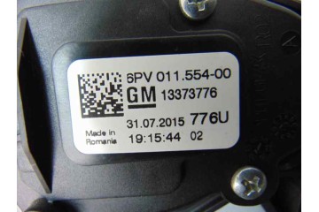 Potenciometro pedal, Opel Astra K Berlina 5P Dynamic Start/Stop 2015, 13373776