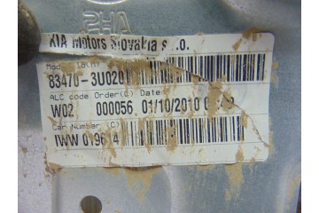 83470-3U020  ELEVALUNAS TRASERO IZQUIERDO KIA SPORTAGE (SL) Concept 4x2 2010 83470-3U020 200348 KIA - 1