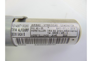 Airbag cortina delantero izquierdo, Bmw Serie 3 Berlina (E90) 318d 2006, 30380424B