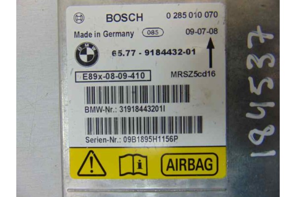 Centralita airbag, BMW Serie 1 Berlina (E81/E87) 118d, 9184432 usado 4