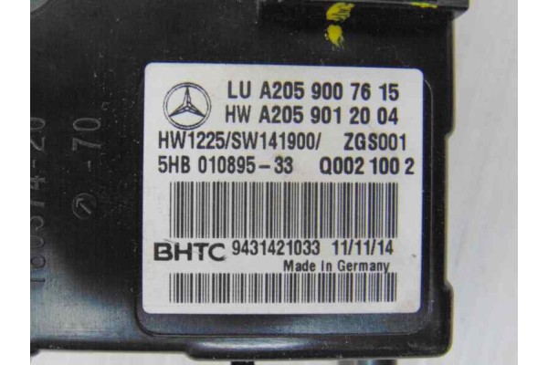 Módulo electrónico, Mercedes-benz Clase C (Bm 205) Berlina C 300 CDI BlueTEC Hybrid (205.012) 2014, A2059007615 usado 4