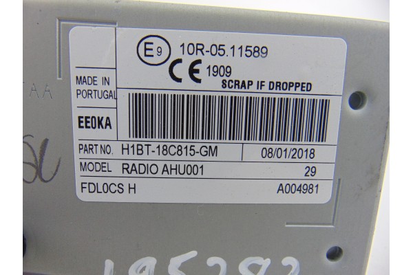 Sistema audio / radio cd, Ford Fiesta (CE1) Trend 2018, H1BT-18C815-GM