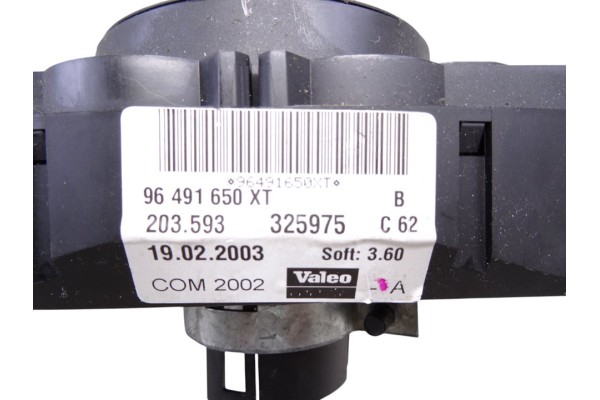 Mando luces, Citroen C3 1.1 Sx 2003, 96491650XT usado 4