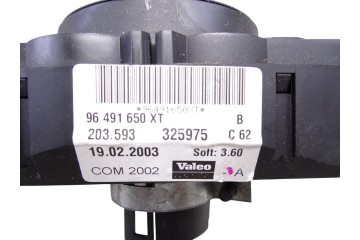 Mando luces, Citroen C3 1.1 Sx 2003, 96491650XT
