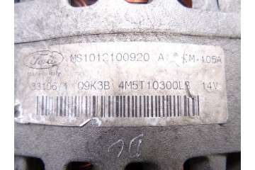 Alternador, Ford Focus Berlina (Cap) Ambiente (D) 2006, 4M5T10300LB