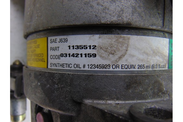 1135512  COMPRESOR AIRE ACONDICIONADO CITROEN C5 BERLINA 2.0 HDi SX 2002 1135512 202084 CITROEN - 5