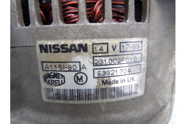 Alternador, Nissan Primera Berlina (P11) Gx 1999, 63321704