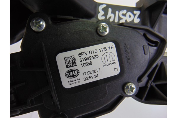 Potenciometro pedal, Fiat 500X (334) Mirror 2017, 51942423 usado 4