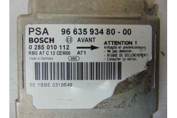 Centralita airbag, Peugeot 207 Confort, 9663593480