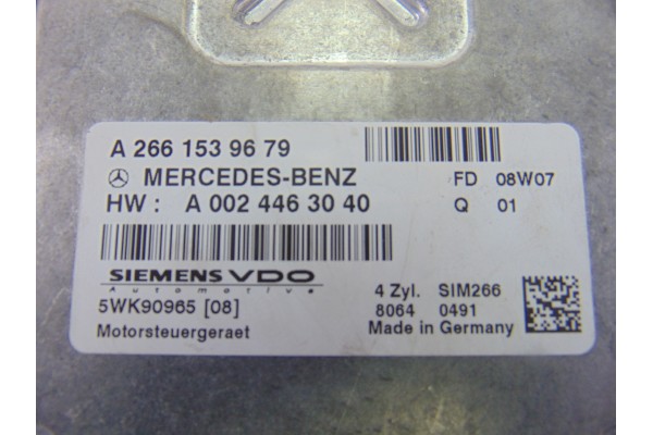 Centralita motor uce, Mercedes-benz Clase B (Bm 245) 200 (245.233) 2008, A2661539679