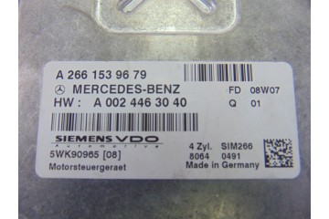 Centralita motor uce, Mercedes-benz Clase B (Bm 245) 200 (245.233) 2008, A2661539679