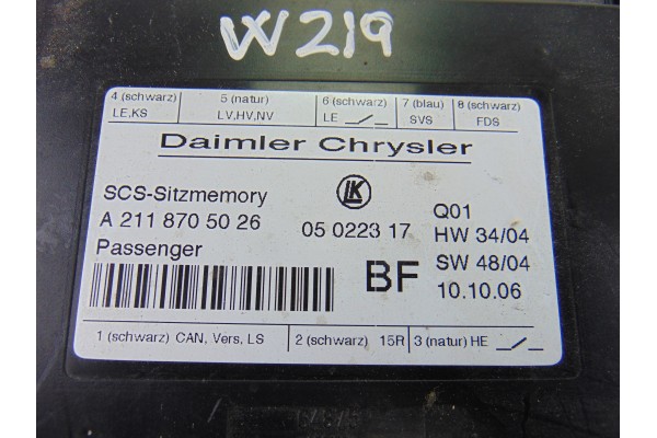 Módulo electrónico, Mercedes-benz Cls (Bm 219) 350 Cgi (219.357) 2006, A2118705026