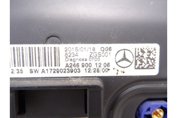 Pantalla multifuncion, Mercedes-benz Clase a (Bm 176) A 180 CDI BlueEfficiency (176.012) 2015, A2469001206