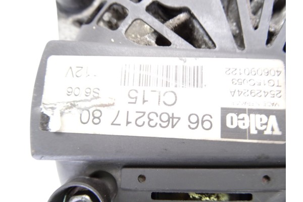 Alternador, Citroen C3 1.4 HDI Exclusive 2006, 9646321780 usado 4