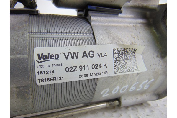 Motor arranque, Seat Ibiza Berlina (6J5) Reference 2015, 02Z911024K usado 4