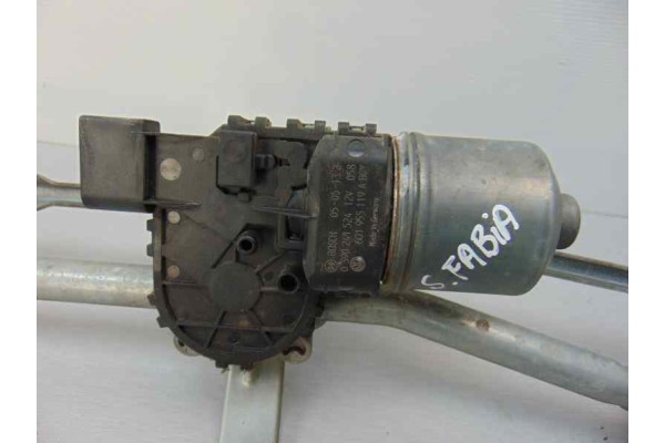 Motor limpia delantero, Skoda Fabia (6Y2/6Y3) Comfort 2005, 6Q1955119A usado 4