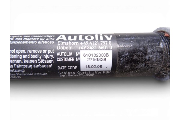 Pretensor airbag derecho, Mini Mini (R56) One 2008, 2756838 usado 4