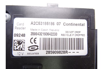 Conmutador de arranque, Renault Megane Iii Sport Tourer Expression 2009, 285909828R