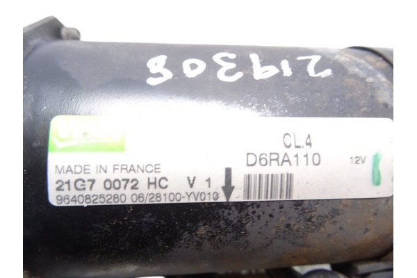 Motor arranque, Peugeot 207 Sw Confort 2007, 9640825280