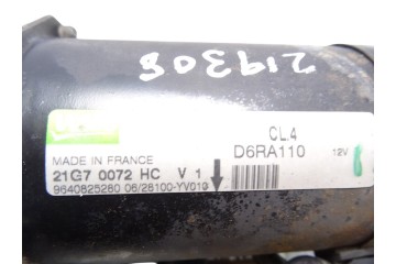 Motor arranque, Peugeot 207 Sw Confort 2007, 9640825280