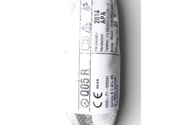 Airbag cortina delantero derecho, Mercedes-benz Clase Cla (Bm 117) Cla 200 Cdi (117.301) 2014, Q05R
