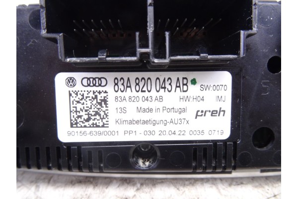 Mando climatizador, Audi Q3 (F3B) 35 TDI S line 2022, 83A820043AB usado 4