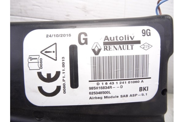 Airbag lateral izquierdo, Renault Captur I Adventure 2016, 985H16834 usado 4