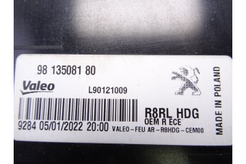 Piloto trasero derecho interior, Peugeot 508 Allure Pack 2022, 9813508180