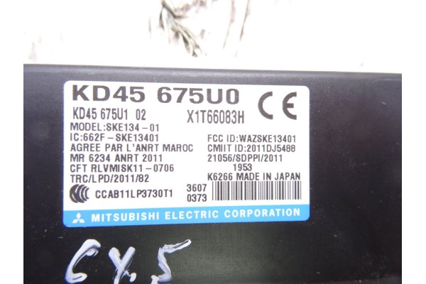 Módulo electrónico, Mazda CX-5 (Ke) Luxury 4WD 2013, KD45675U0