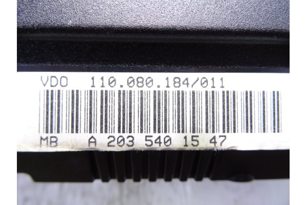 Cuadro instrumentos, Mercedes-benz Clase C (Bm 203) Sportcoupe C 200 Compressor (203.742) 2002, A2035401547 usado 4