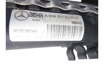 Radiador agua, Mercedes-benz Vito Furgón (639) 109 CDI Compacto (639.601) 2005, A6395010401