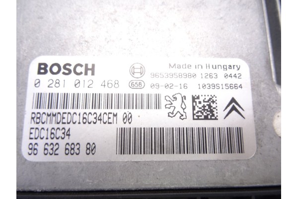 Centralita motor uce, Citroen Xsara Picasso 1.6 HDI 90 Exclusive 2009, 9663268380 usado 4