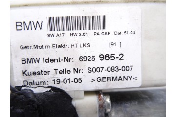 Elevalunas trasero izquierdo, Bmw Serie X3 (E83) 3.0d 2005, 6925965