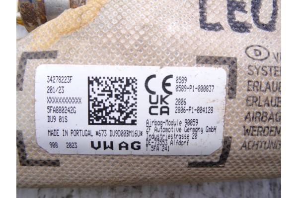 Airbag lateral derecho, Seat Leon (KL1) Fr Go 2022, 34278223F usado 4