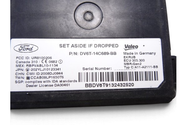 Módulo electrónico, Ford Kuga (Cbs) Titanium 2013, DV6T14C689BB