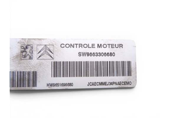 Centralita motor uce, Citroen C2 Collection 2007, 9663306680 usado 4