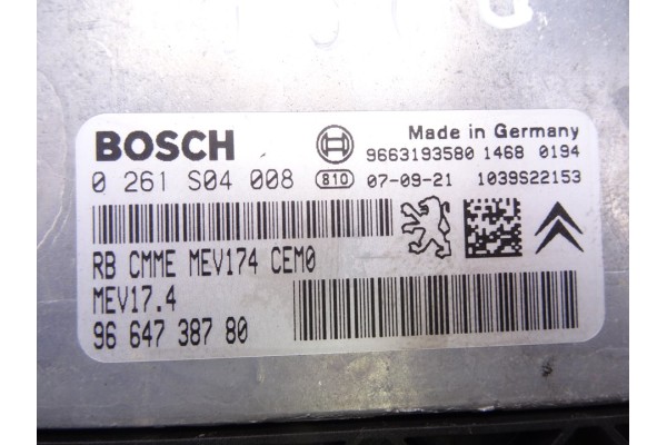Centralita motor uce, Peugeot 207 Xs 2008, 9664738780