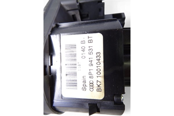 Mando luces, Audi A3 Sportback (8PA) 1.4 TFSI Ambiente 2010, 8P1941531BT