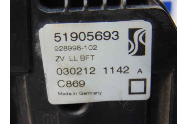Cerradura puerta delantera derecha, Fiat Iii Punto (199) Easy 2012, 51905693