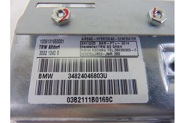 Airbag lateral delantero derecho, BMW Serie 7 (E65/E66) 740d 2007, 30321242B usado 5