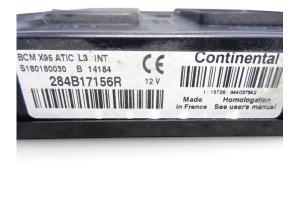 Caja reles / fusibles, Renault Megane Iii Berlina 5P Business 2014, 284B17156R usado 4