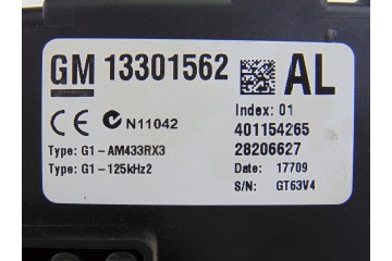 13301562  CAJA RELES / FUSIBLES OPEL CORSA D Cosmo 2009 13301562 202757 OPEL - 4