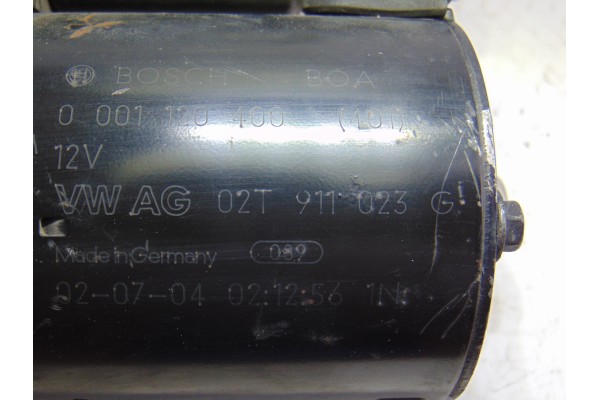 Motor arranque, Volkswagen Polo Iv (9N1) Trendline 2003, 02T911023G